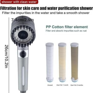 3 Modes Shower Head