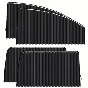 4pcs Portable Car Side Window Shade