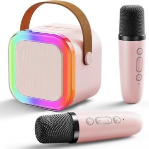 Portable Karaok sound system with 2 Wireless Mike